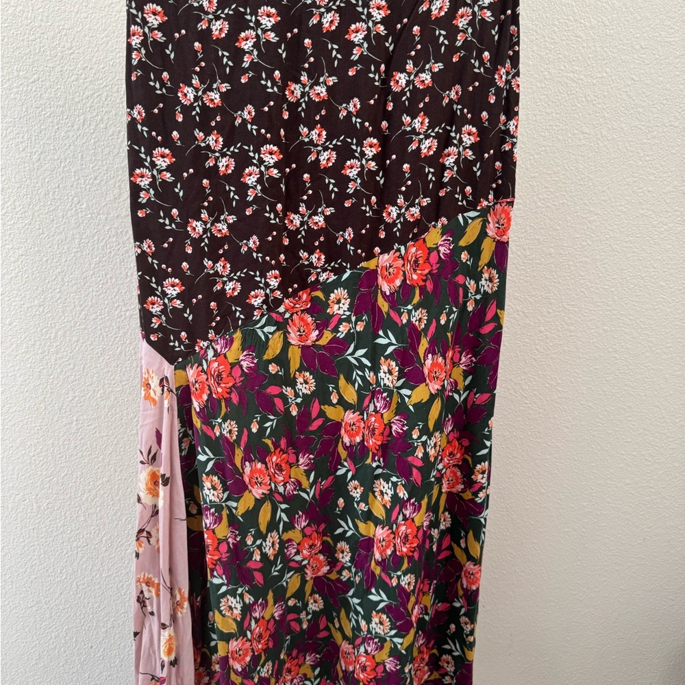Sonoma Floral Patchwork Maxi Skirt - Multicolor